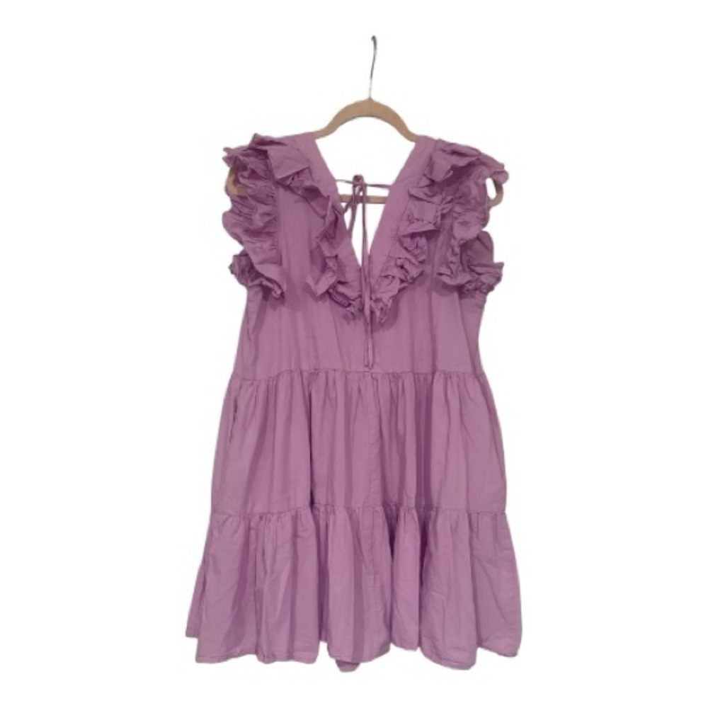 Pinch | Lavender Ruffle Mini Dress - Picture 2 of 4